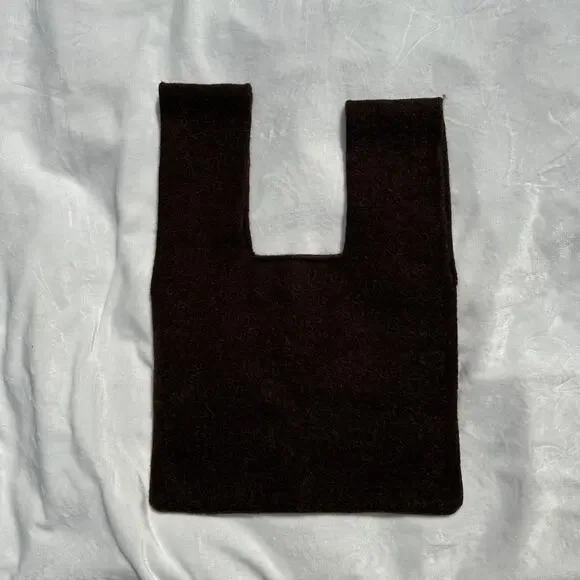 Lauren Manoogian Big Shopper Tote Bag Soil Espresso Brown NWT Wool Alpaca